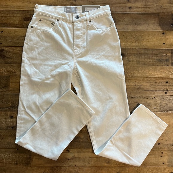 *NWT* Everlane The '90s Cheeky Straight Jean in Bone White 25 Regular - Picture 6 of 15